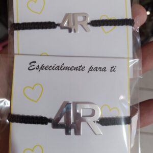 DUO Pulseras con Dijes Personalizados en Plata .950