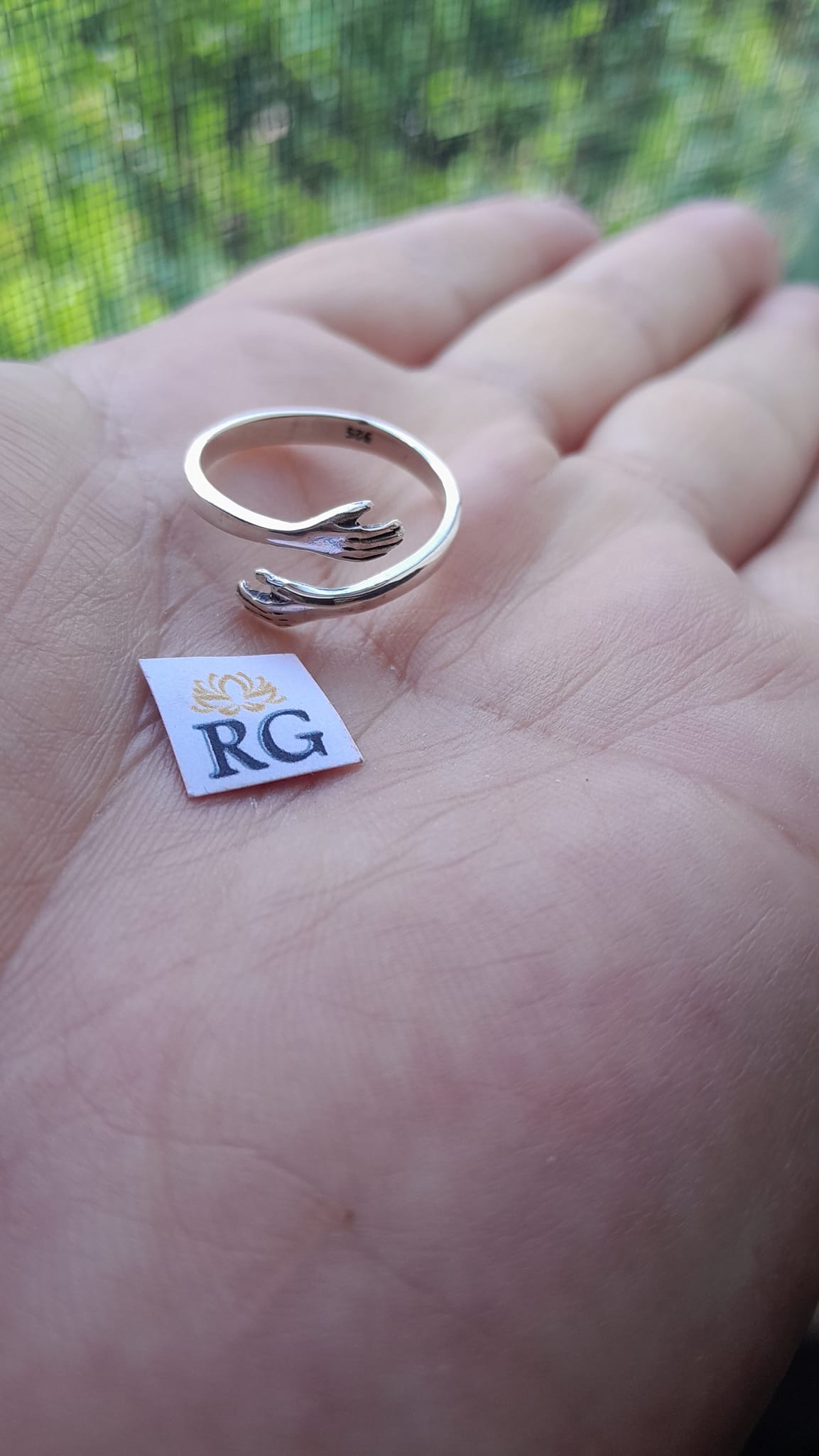 Anillo de Abrazo en Plata .925 - Imagen 2