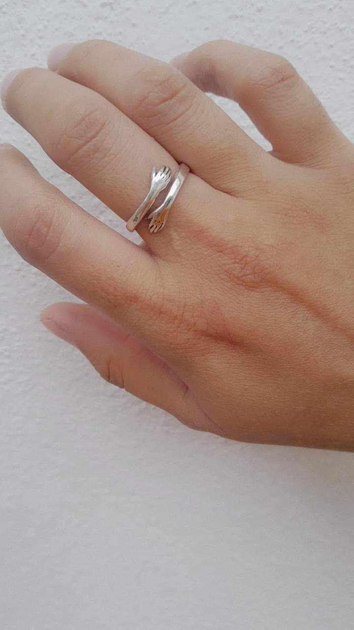 Anillo de Abrazo en Plata .925