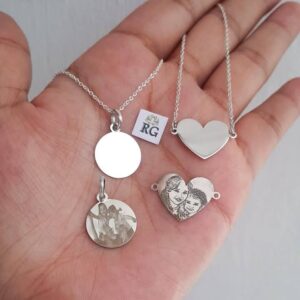 Collar Fotograbado en Plata .950