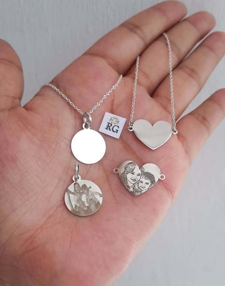 Collar Fotograbado en Plata .950