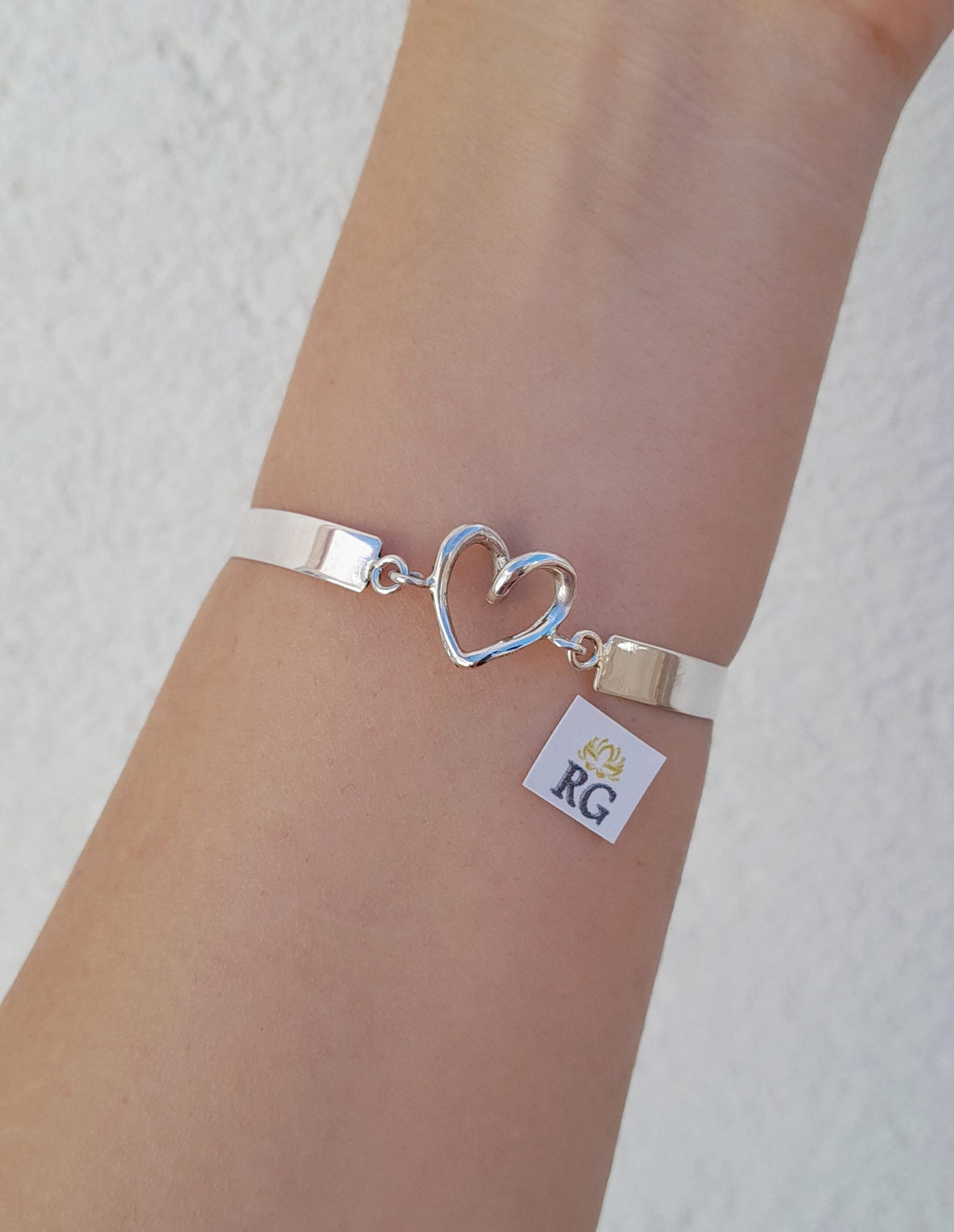 Pulsera de Corazón en Plata .950