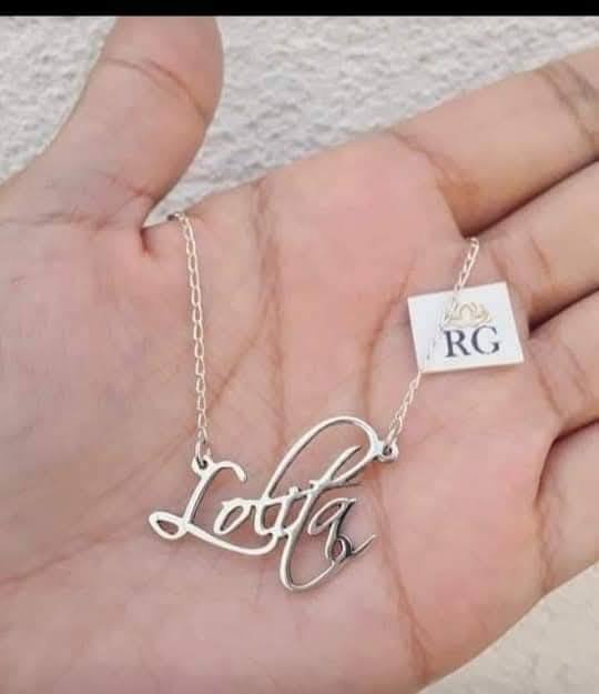 Collar de Nombre Personalizado en Plata .925
