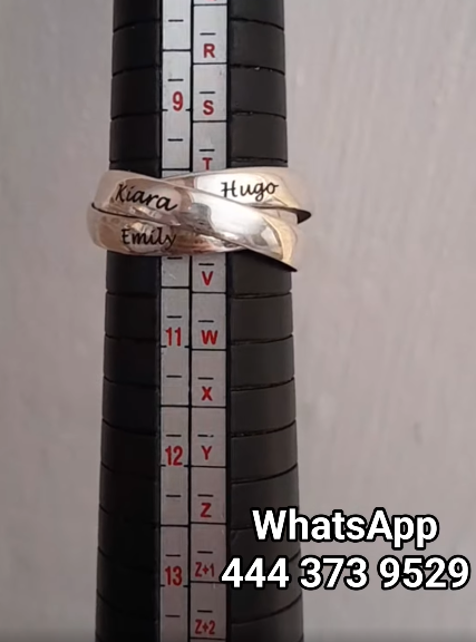 Anillo Ruso Personalizado en Plata .950 - Imagen 2