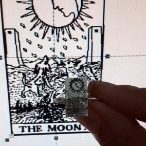 Anillo Carta de Tarot en Plata .950