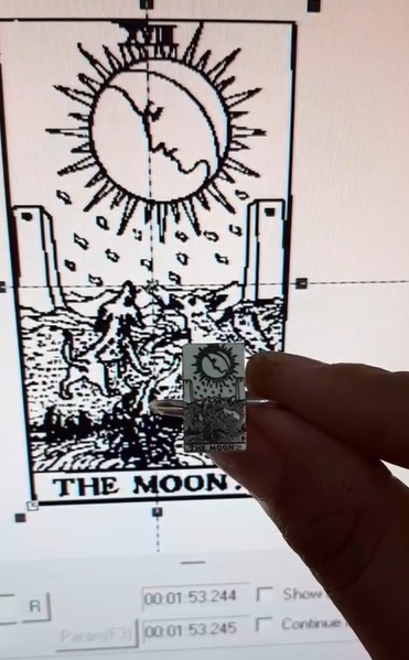 Anillo Carta de Tarot en Plata .950