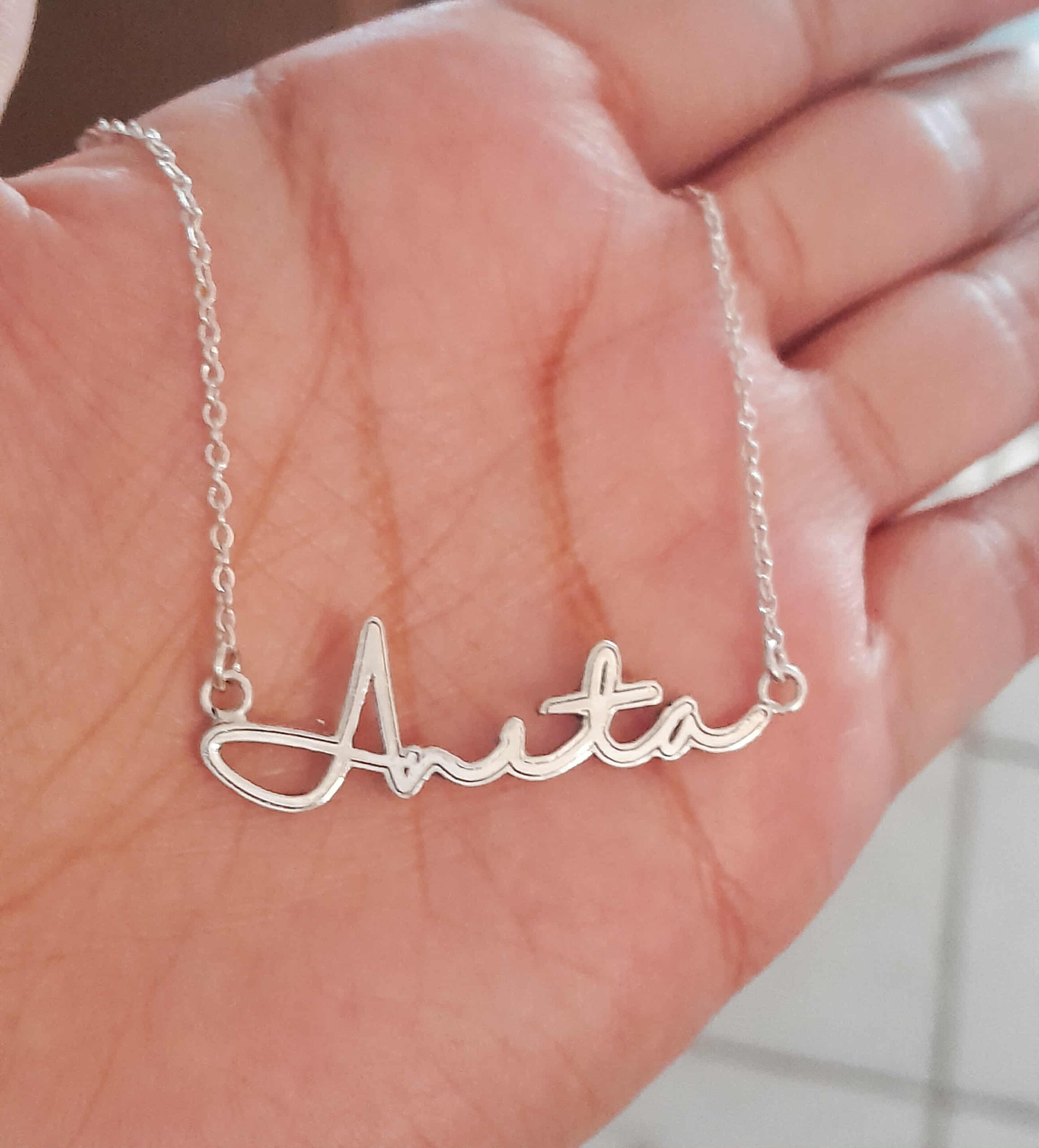 Collar de Nombre Personalizado en Plata .925 - Imagen 3
