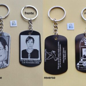 Llavero con Fotograbado en Aluminio Anodizado