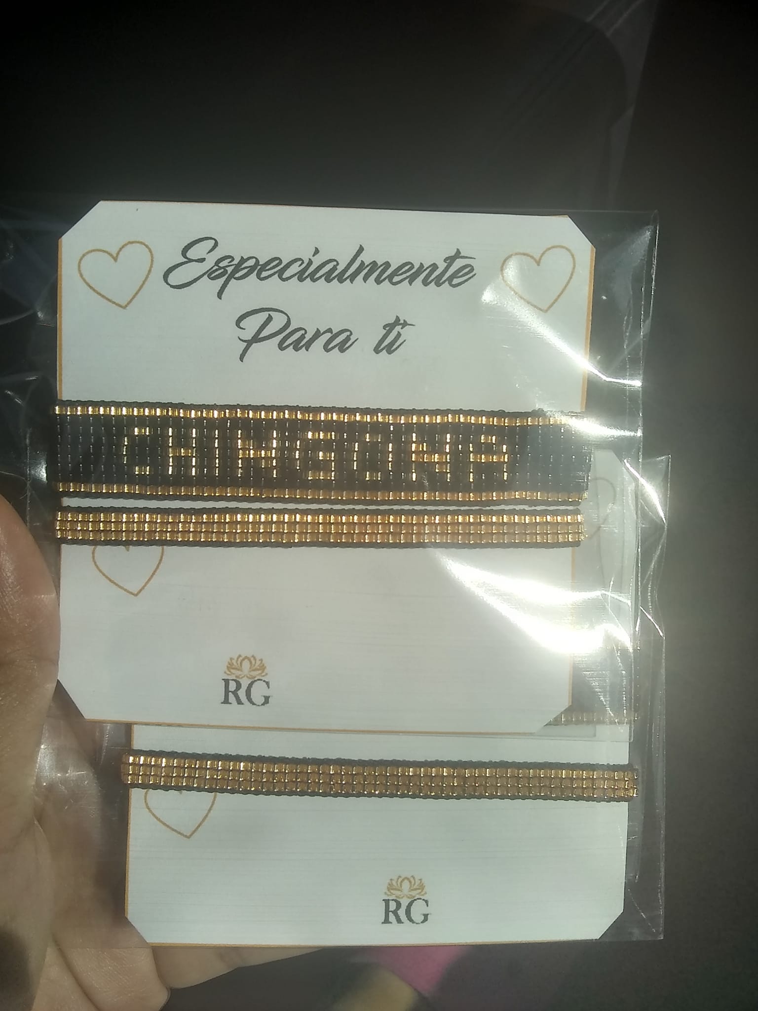 Set de Pulseras Personalizadas y Bordadas en Delicas Miyuki y Cristal - Imagen 5