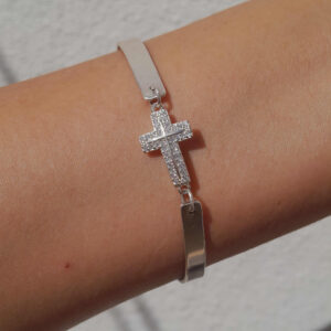 Brazalete de Cruz en plata .950