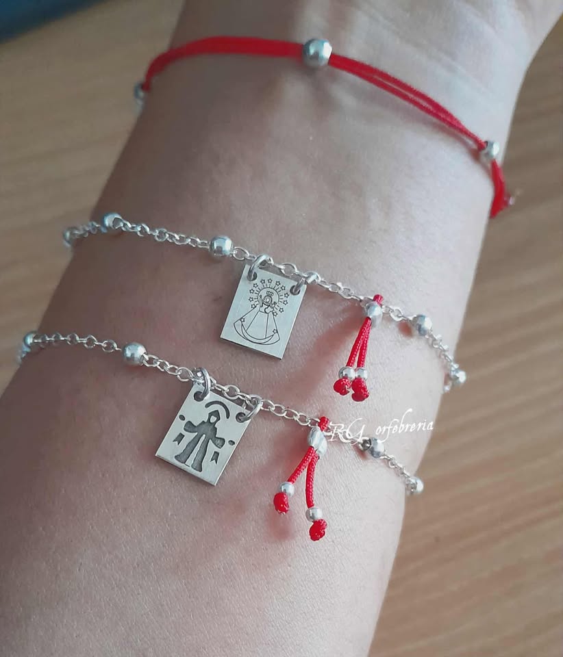 Pulsera Escapulario Mini en Plata .950 - Imagen 2