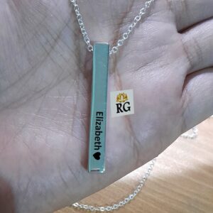 Collar de Barra Totem 3D en Plata .925