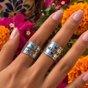 Anillo Papel Picado Personalizado en Plata .925
